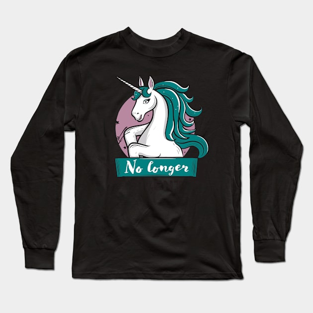 No Longer Silent, Unicorn, Sexual Assault Awareness Month Long Sleeve T-Shirt by Adam Brooq